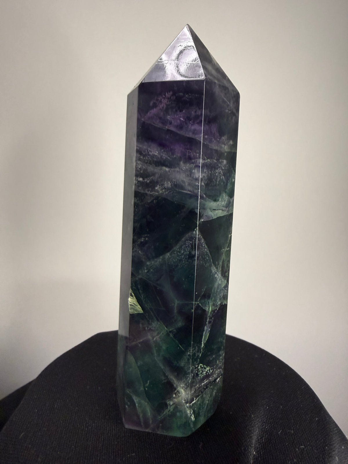 Green & purple Fluorite Crystal